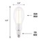 Westinghouse Westinghouse ED28 E26 (Medium) Filament LED Bulb Daylight 400 Watt Equivalence 1 pk 5254000 - alternate 3